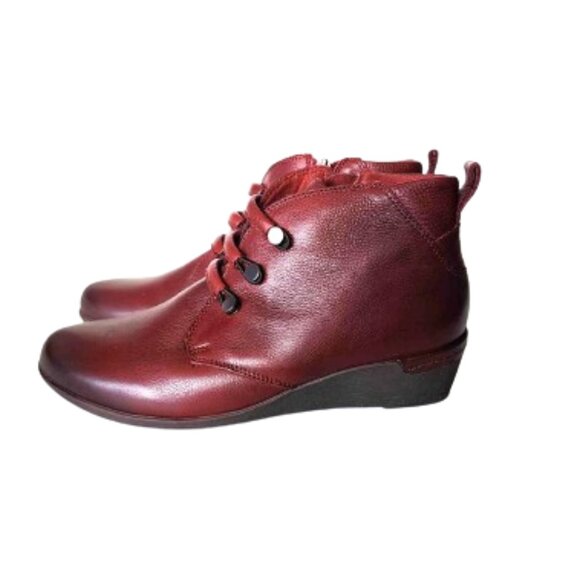 Rockport burgundy Cobb Hill Devyn Chukka ankle boots - Picture 4 of 13